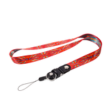 Lanyard Nylon Wearable Neck Strap Ethic Pattern Red