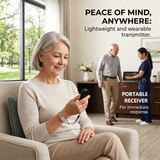 Pager Call Button Wireless 1V2 Long-Distance 433mhz High Volume Light Home Nursing Home Wiring Free SOS Emergency