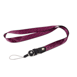 Lanyard Nylon Wearable Neck Strap Fret Pattern Purple