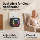 Doorbell Self-powered Wireless 1V2 Home Nursing Home Water-Proof Long-Distance Remote Control  No Camera No Battery Free Wiring Free Plug-In